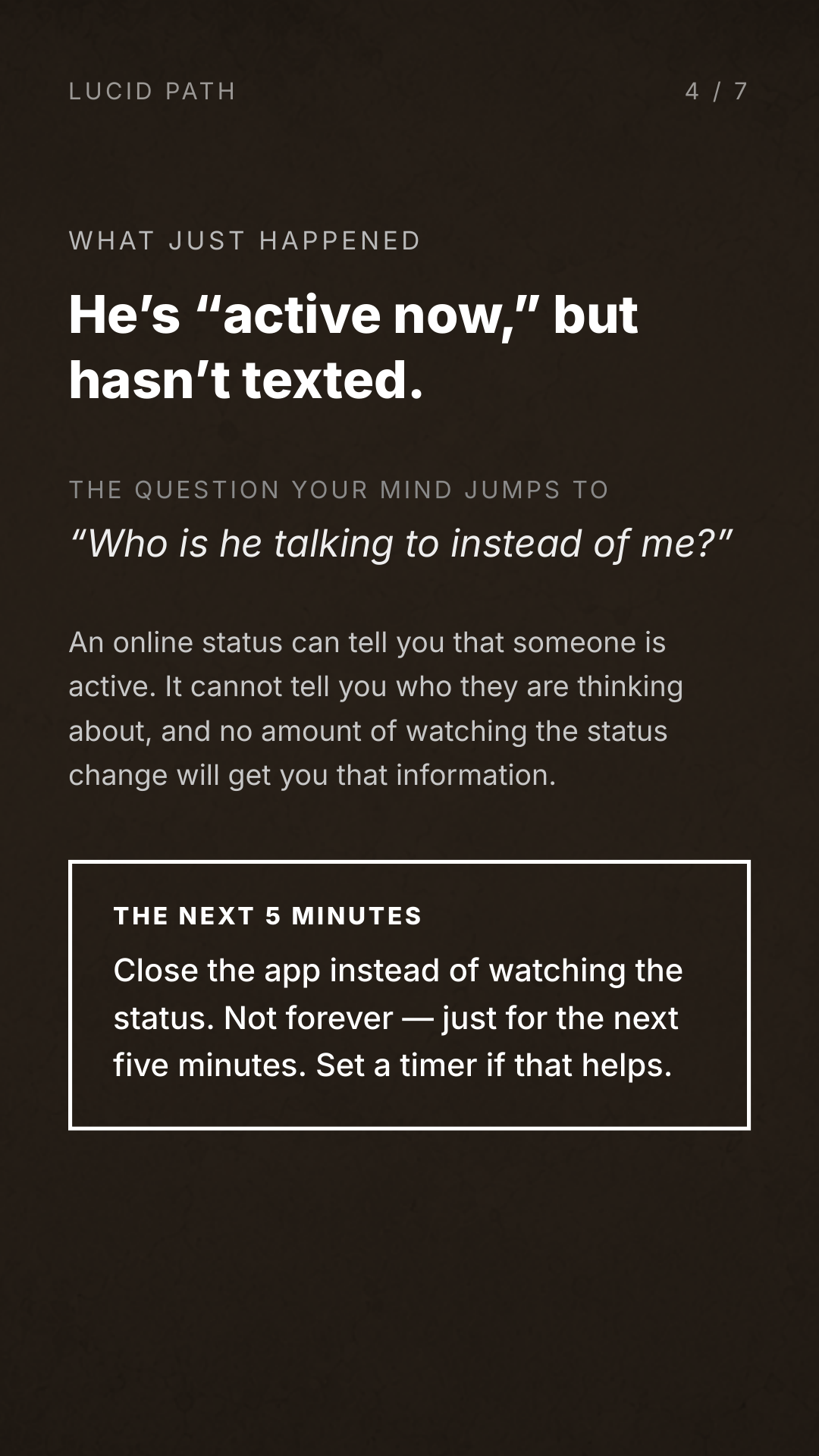 Caught Decoding — active, no text