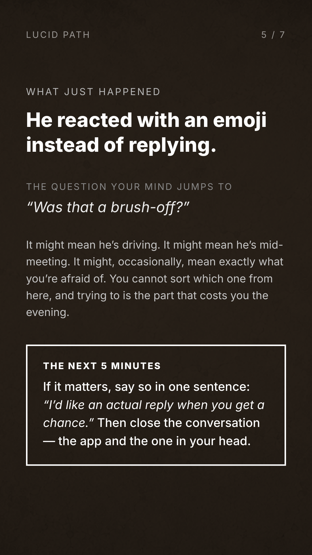 Caught Decoding — emoji reaction